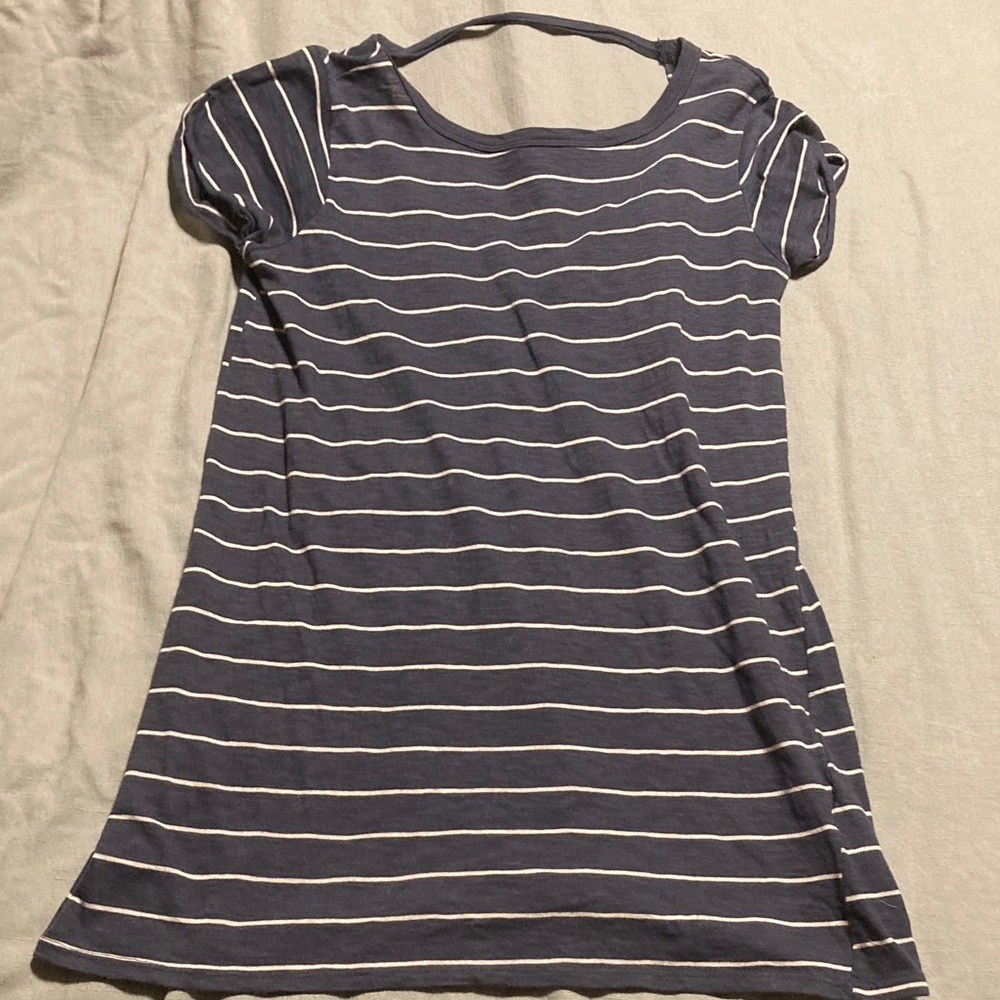Billabong Navy and White Striped Dress